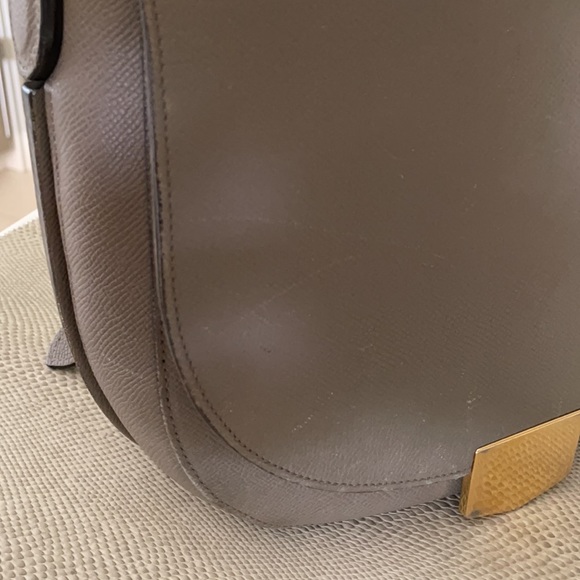 Celine taupe Medium Trotteur Bag - Picture 4 of 13